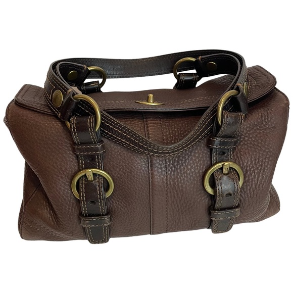 Coach Handbags - Vintage Coach Purse Leather Chelsea Satchel Chocolate Brown 90s Pebbled Handbag